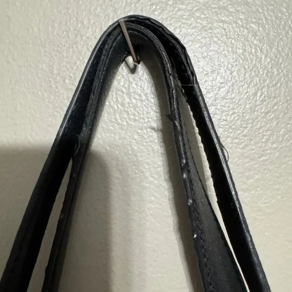 Tumi Black Nylon and Leather Tote Bag